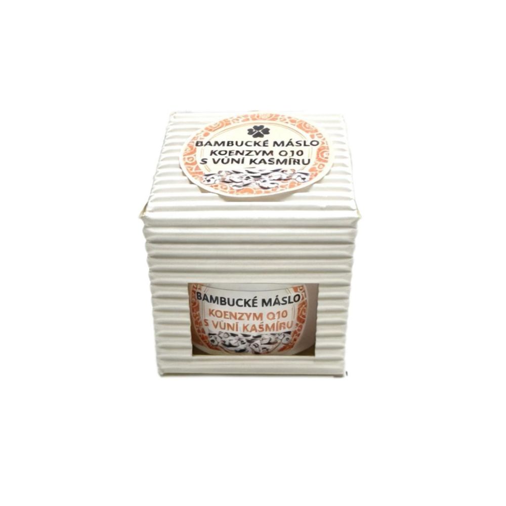 RaE Bambucké tělové máslo s koenzynem Q10 s vůní kašmíru 30 ml