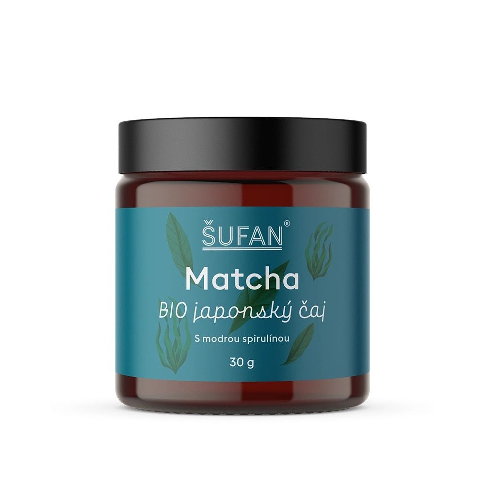 Šufan BIO japonský čaj Matcha s modrou spirulinou 30 g