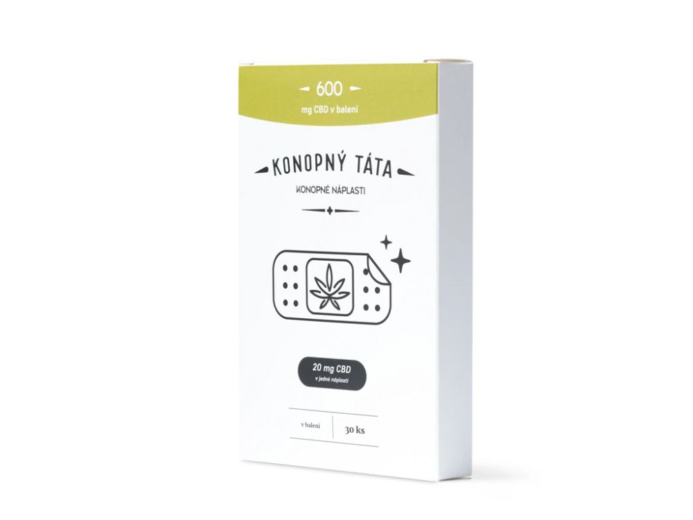 E-shop Konopný Táta CBD náplasti 600 mg 30 ks