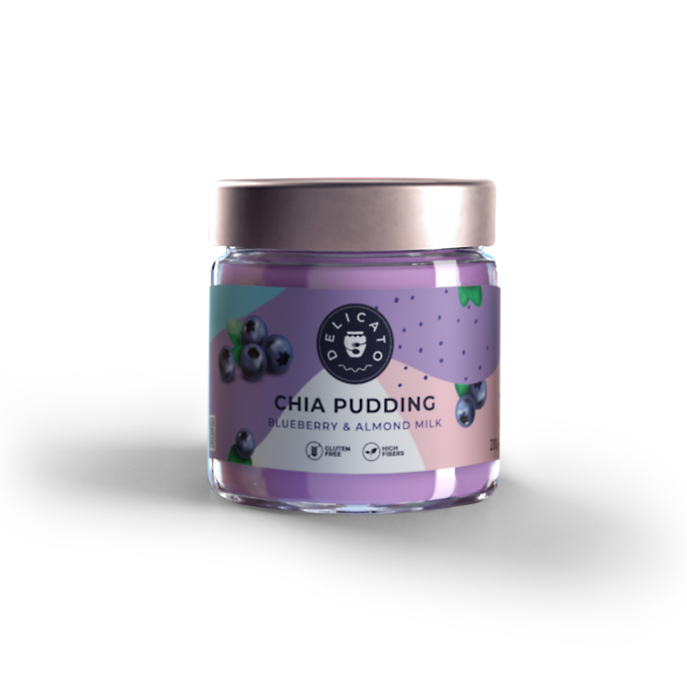 DelicatoFood Chia puding borůvkový 200 g