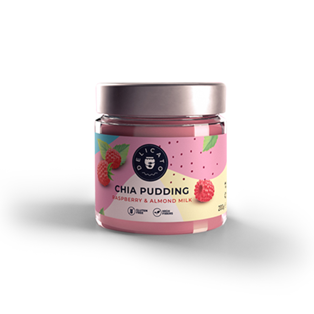 DelicatoFood Chia puding malinový 200 g