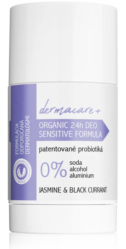 DERMACARE+ 24h Organický dezodorant s prebiotiky a probiotiky - Jasmine & Black Currant Soaphoria