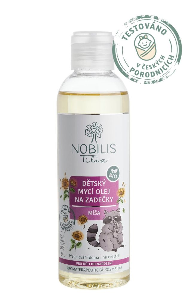 Nobilis Tilia Dětský mycí olej na zadečky Míša 200 ml