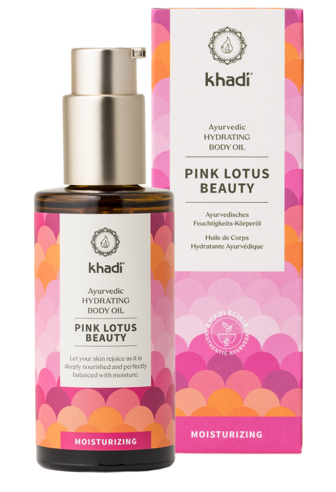 Khadi Elixír olej pro pokožku a duši RŮŽOVÝ LOTOS KRÁSA - 100 ml