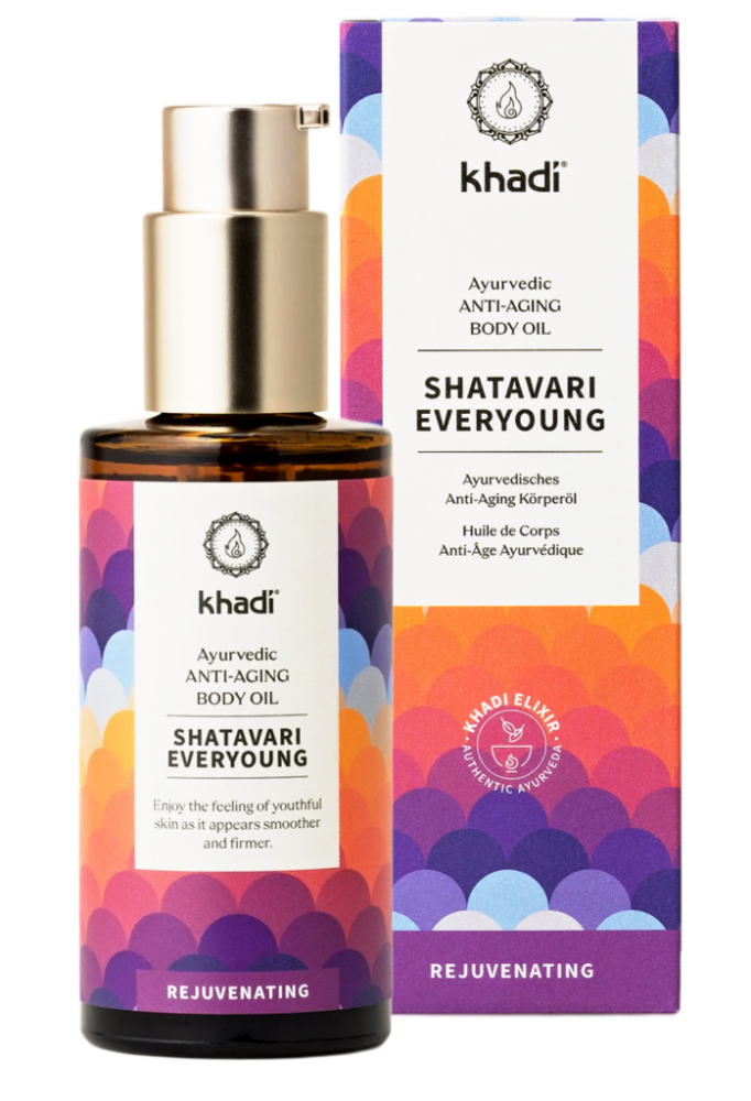 Khadi Elixír olej pro pokožku a duši SHATAVARI EVERYOUNG - 100 ml