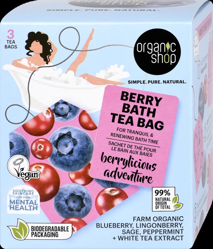 Organic Shop Koupelové sáčky Berry 3 ks