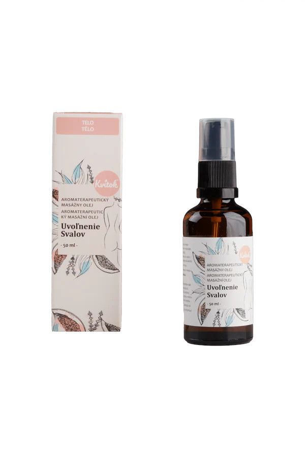 Kvitok Masážní olej Uvolnění svalů 50 ml