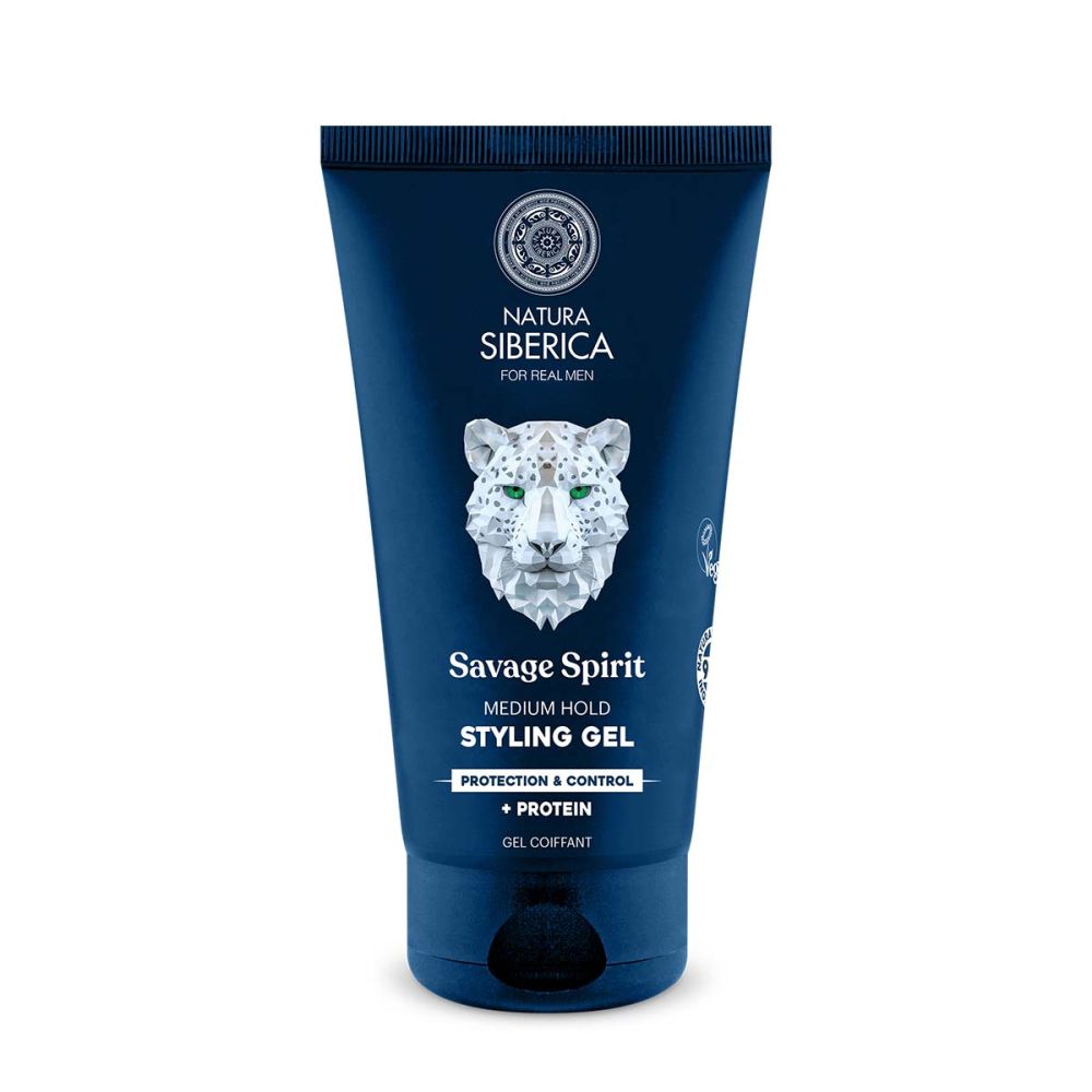 Natura Siberica Men Stylingový gel se střední fixací - Divoký duch Ochrana a kontrola 150 ml