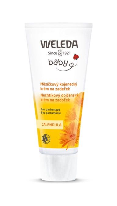 Weleda Měsíčkový kojenecký krém na zadeček bez parfemace 75 ml