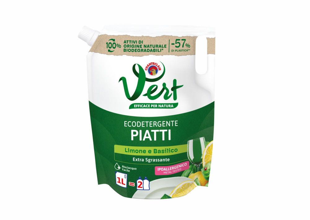 E-shop Chante Clair Vert Mycí prostředek na nádobí Piatti Limone e Basilico 1000 ml