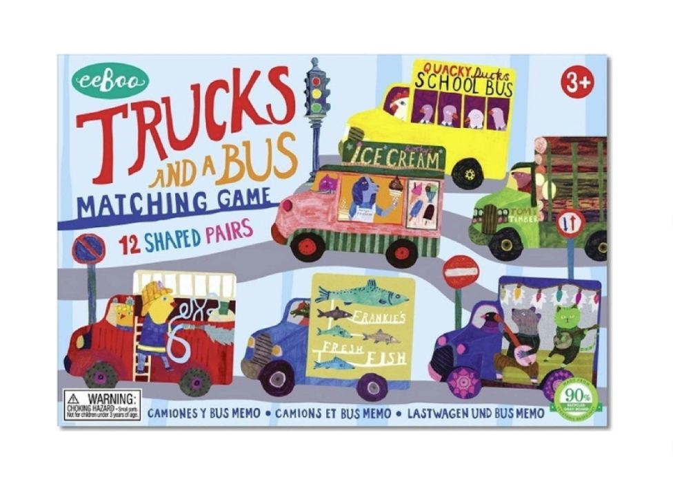 Pexeso Náklaďáky a autobusy Eeboo