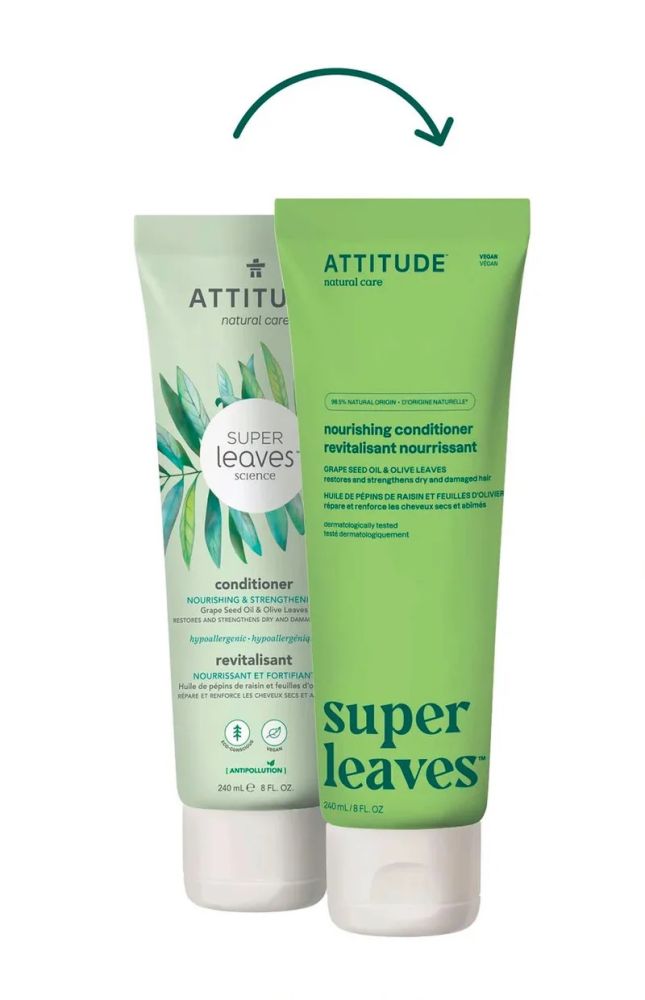 Attitude Super leaves Přírodní kondicionér s detoxikačním účinkem - vyživující pro suché a poškozené vlasy 240ml