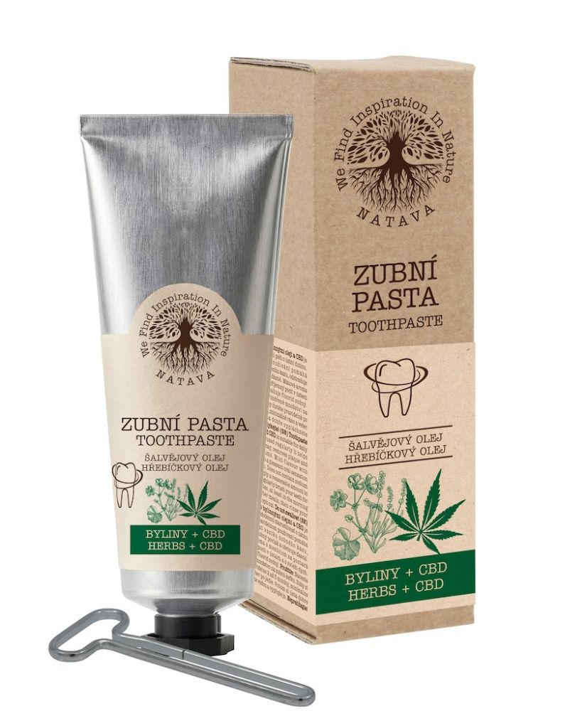 E-shop Natava Přírodní zubní pasta s bylinkami a CBD 80 g