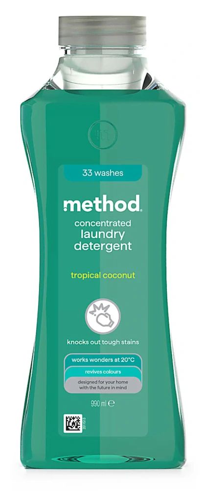 Method Prostředek na praní Tropical Coconut 990ml, 33PD