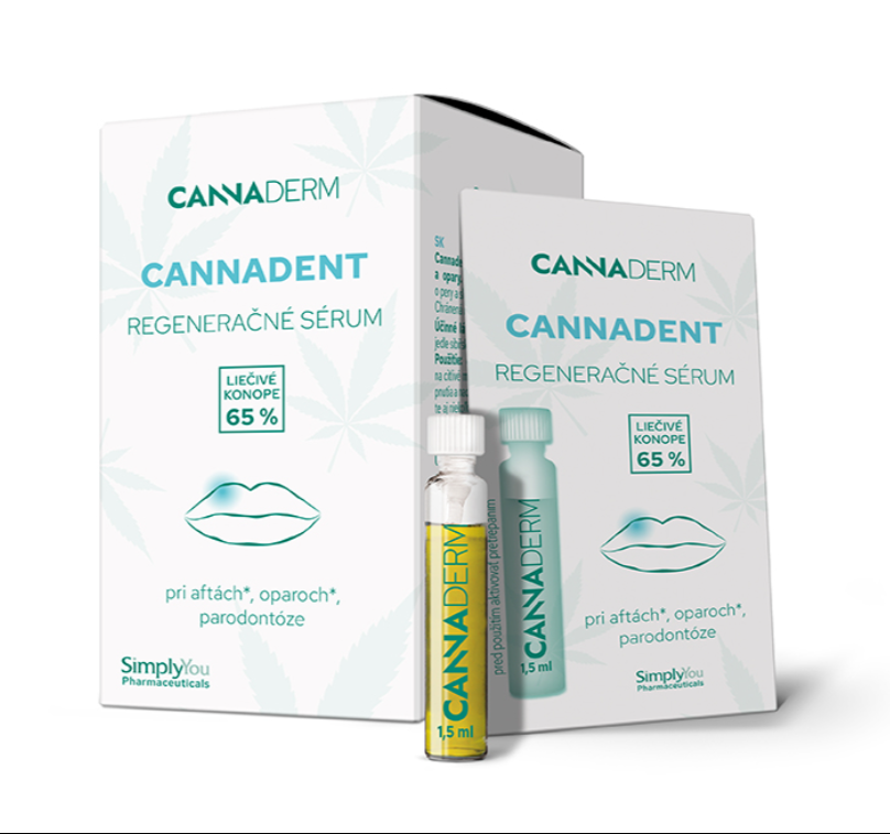 Cannaderm Cannadent sérum na afty a opary 10x1,5 ml