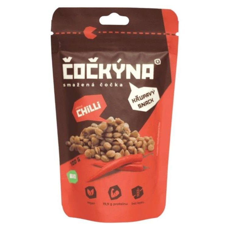 Čočkýna Smažená křupavá čočka: Chilli 100g