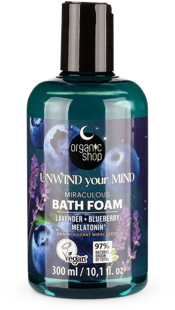 E-shop Organic Shop Sleeping Zázračná pěna do koupele Unwind Your Mind 300 ml